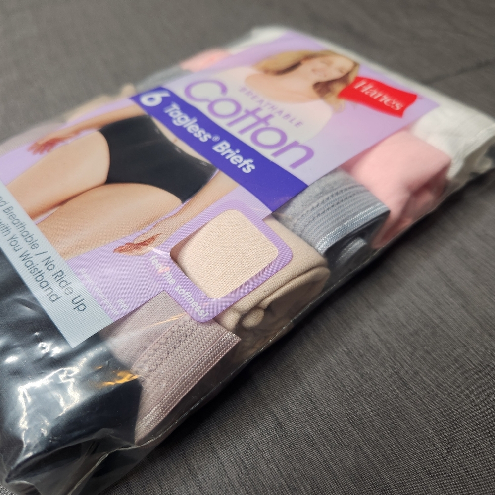 Hanes Cotton Tagless Brief Panties - Picture 3 of 6